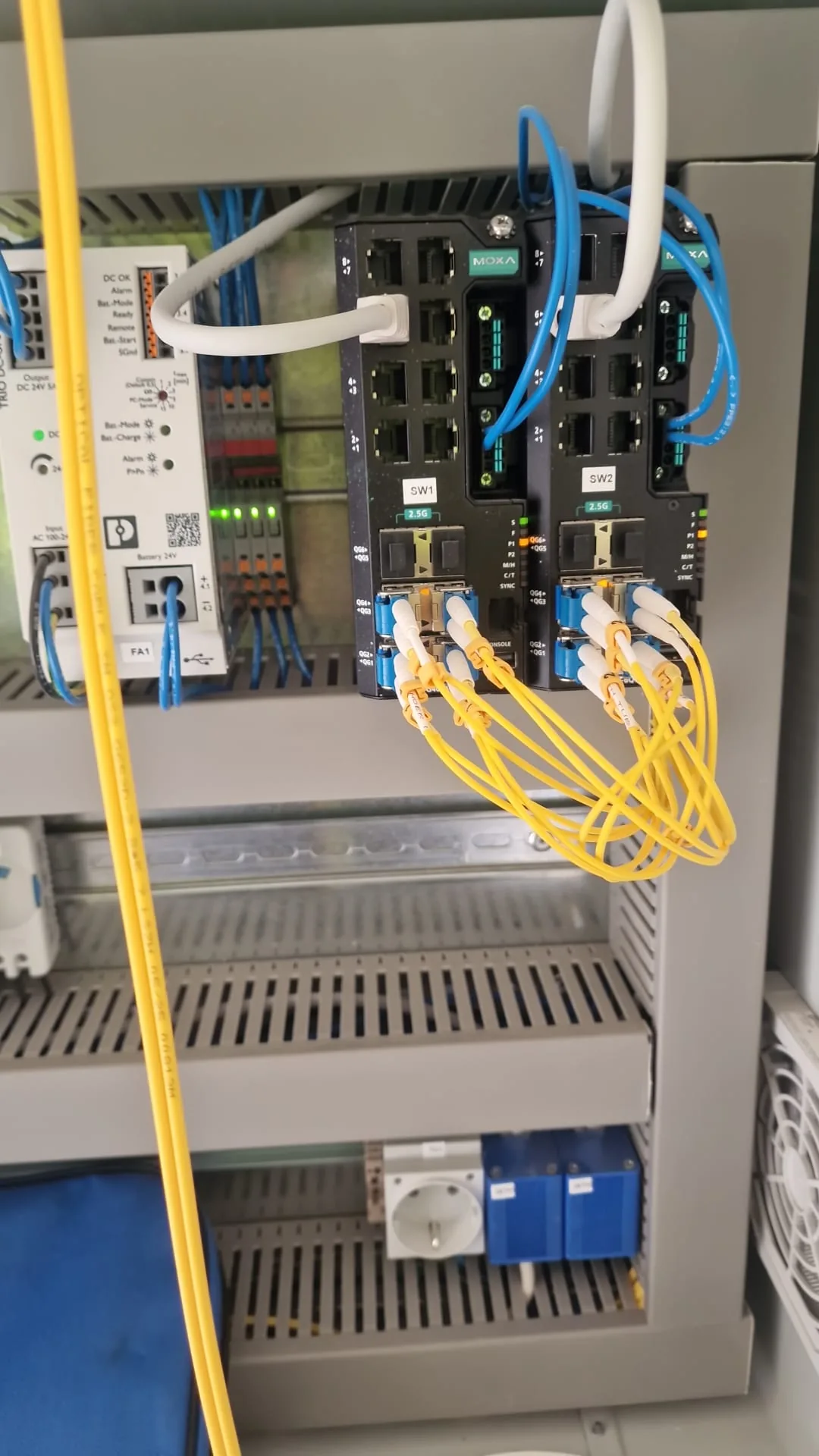 Instalación de red y rack